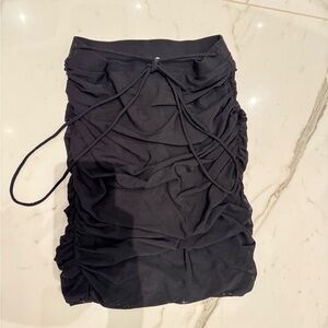 Princess Polly Black tie-up skirt size 2